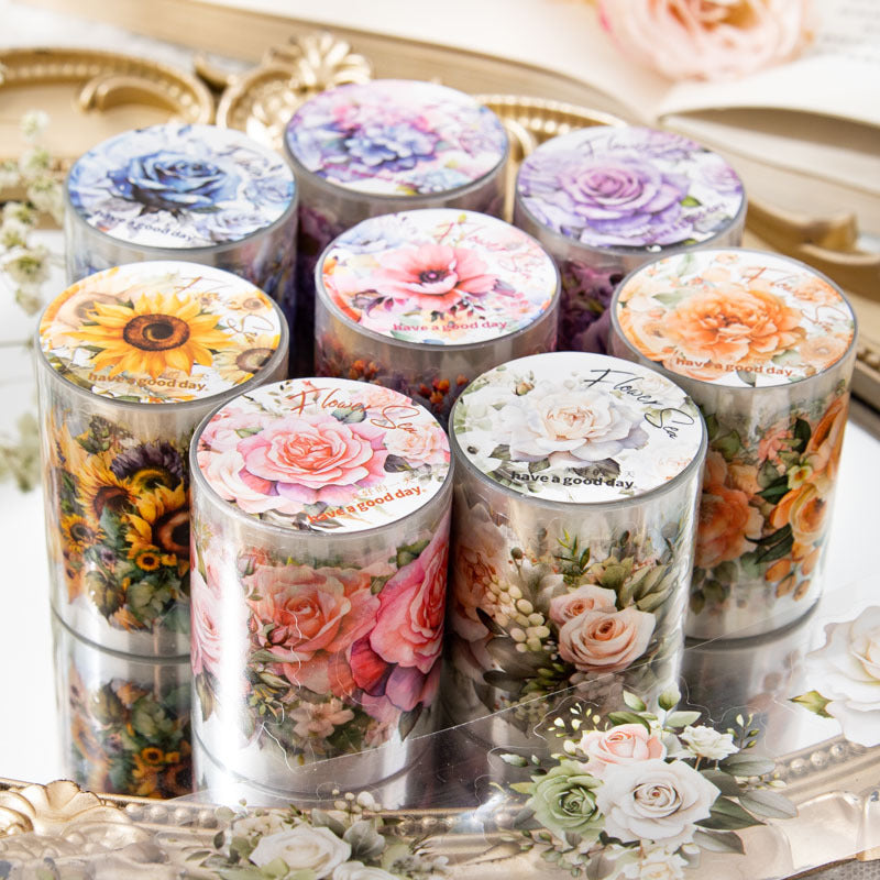 Sea of Flowers - PET Sticker Tape