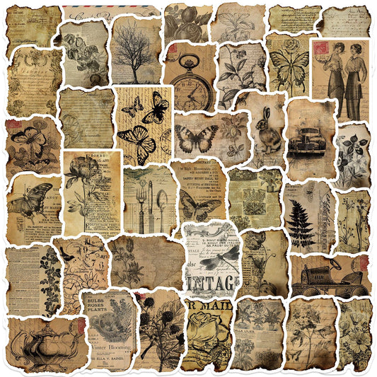 Vintage Manuscript Scrapbook Stickers