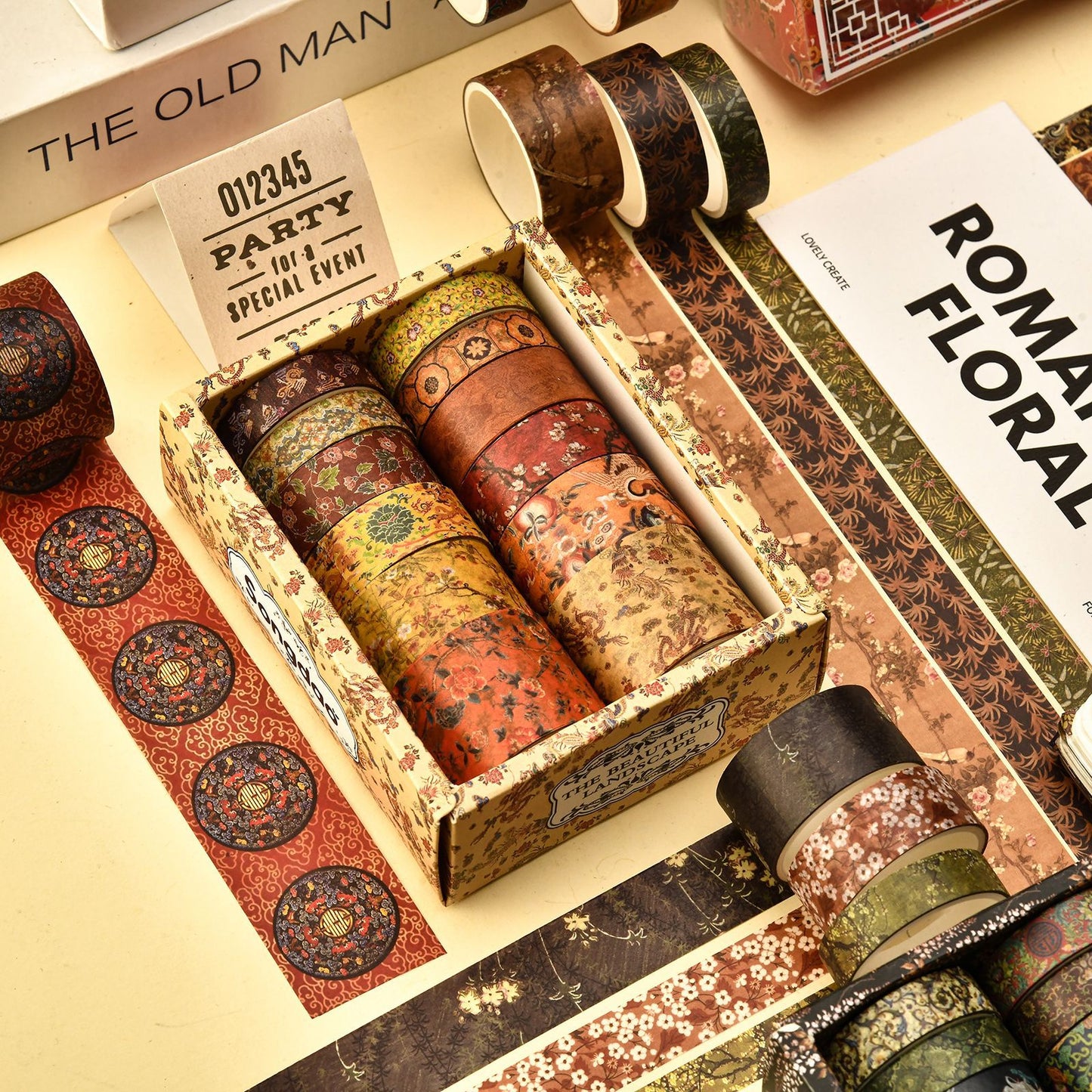 Beautiful Landscapes Washi Tape Set - 12 rolls