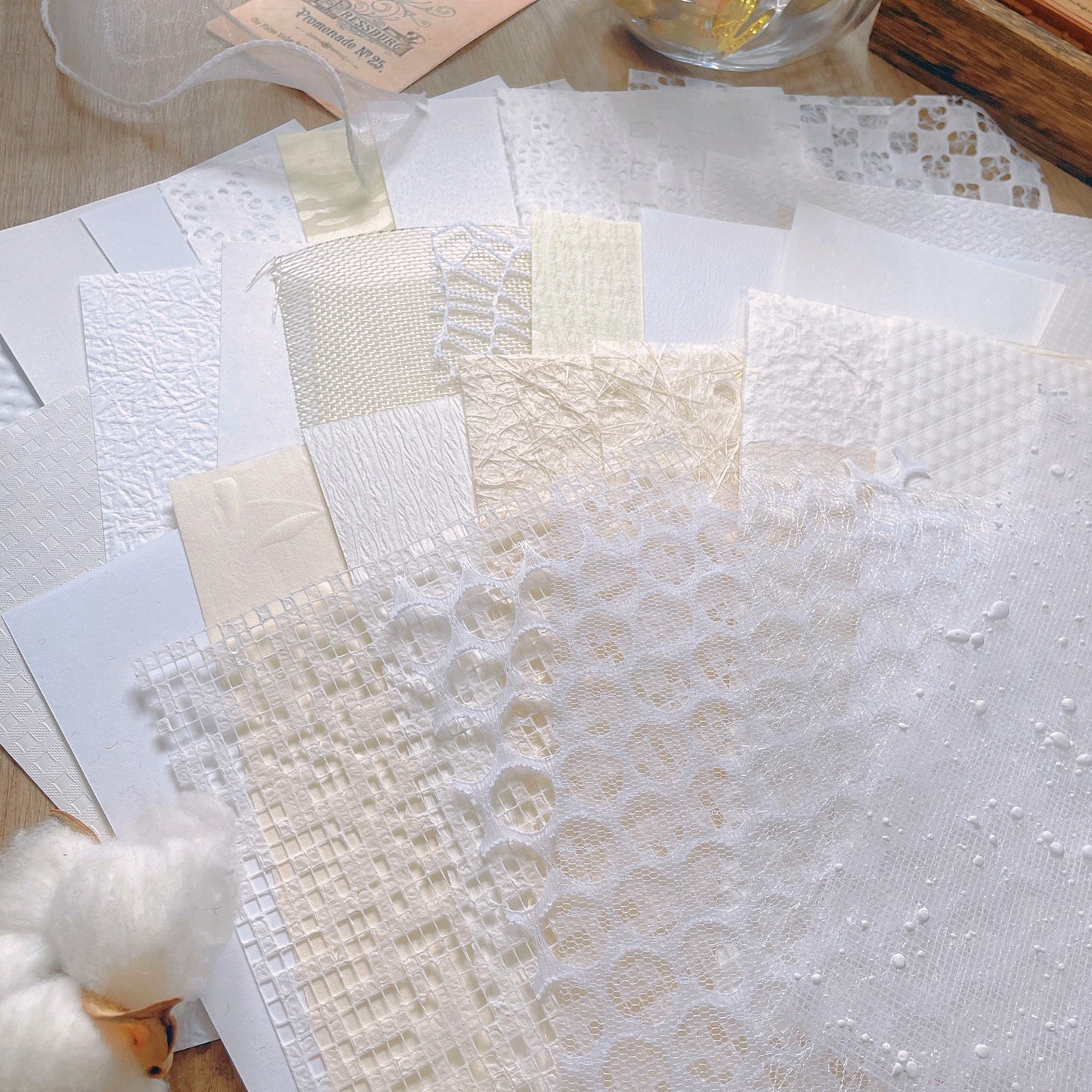 Mesh & Textured Specialty Paper Pack – A5 (5.8 × 8.3 in)