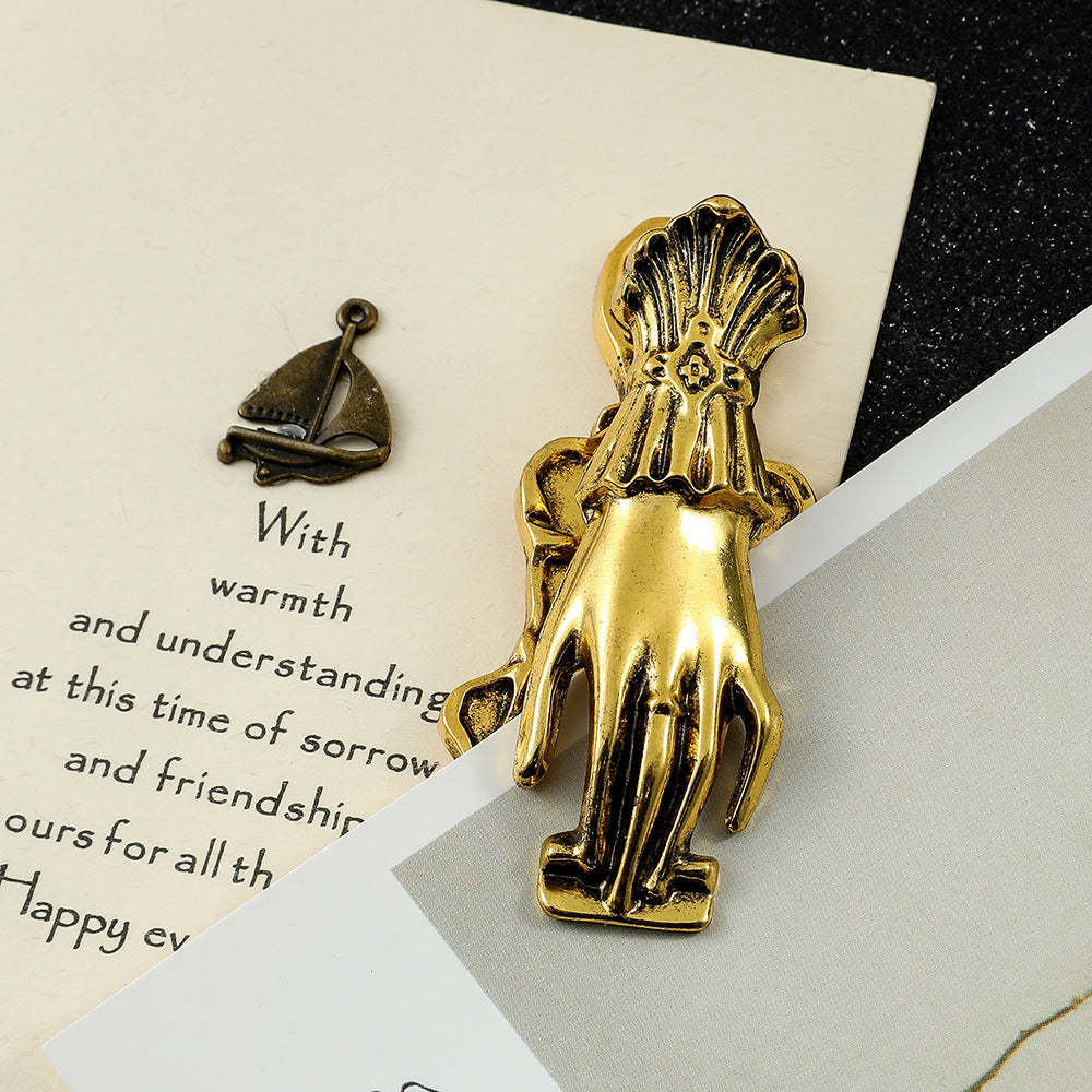 Hand Clip – Vintage Alloy Page Clip