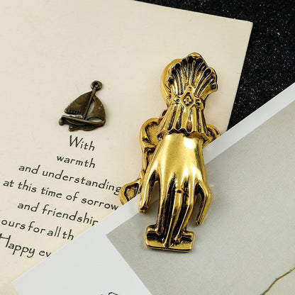 Hand Clip – Vintage Alloy Page Clip