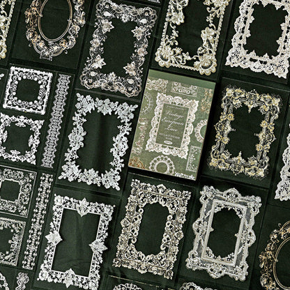 Vintage Lace Frame PET Sticker Book