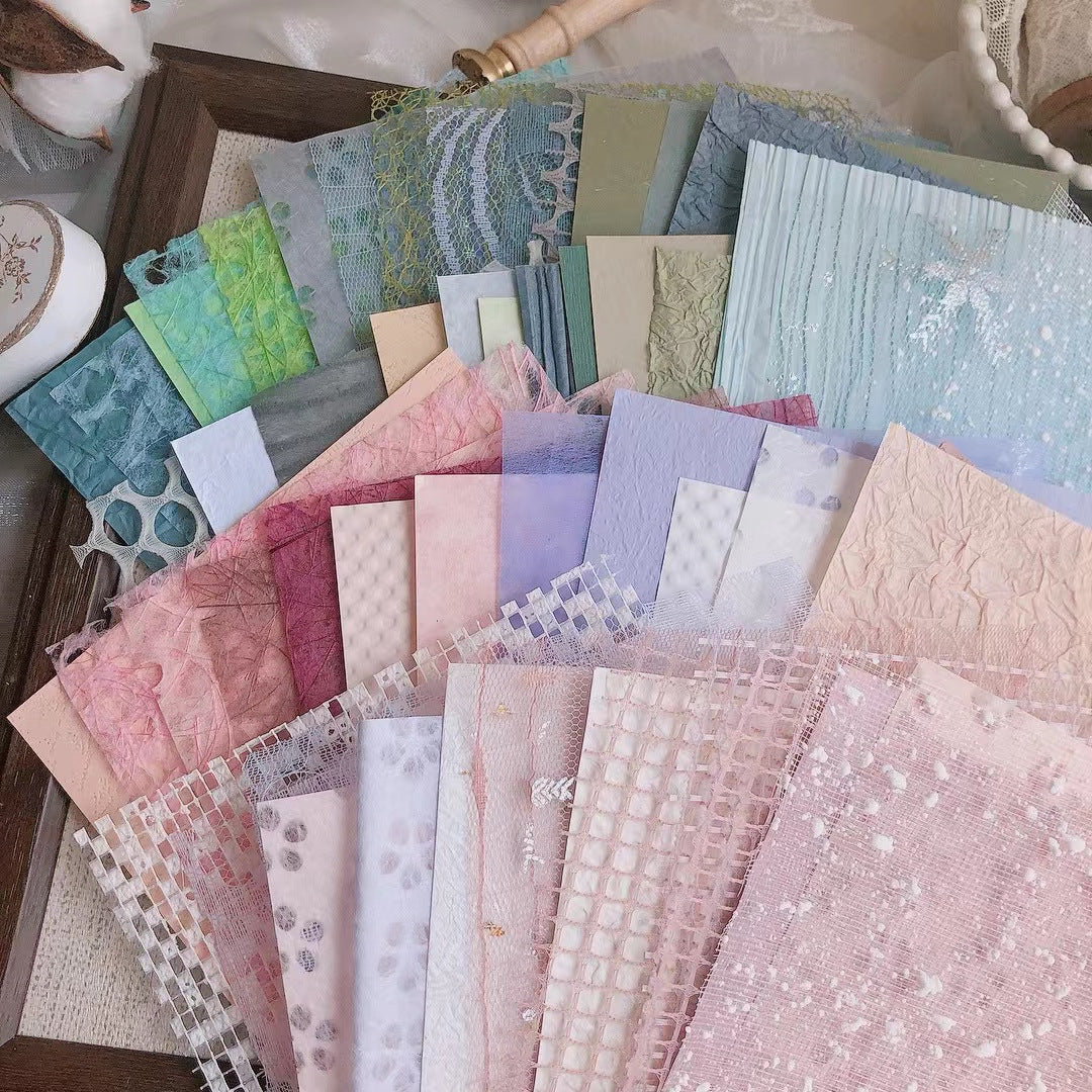 Mesh & Textured Specialty Paper Pack – A5 (5.8 × 8.3 in)