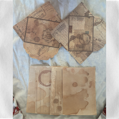 Timeless Coffee Craft Kit - Vintage Scrapbooking Kit/Gift Kit