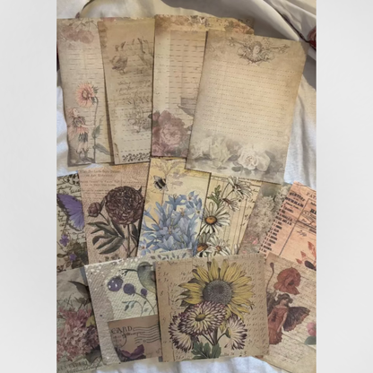 Vintage Flora Craft Kit - Vintage Scrapbooking Kit/Gift Kit