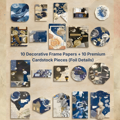 Cosmic Reverie Craft Kit - Vintage Scrapbooking Kit/Gift Kit