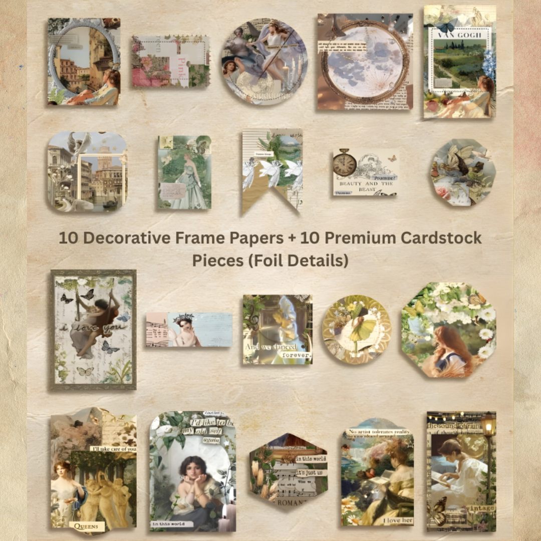 Whispers of Angels Craft Kit - Vintage Scrapbooking Kit/Gift Kit