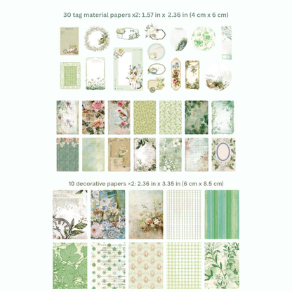 Among the Green Wildflowers - Ephemera Pack - Secret Garden Series