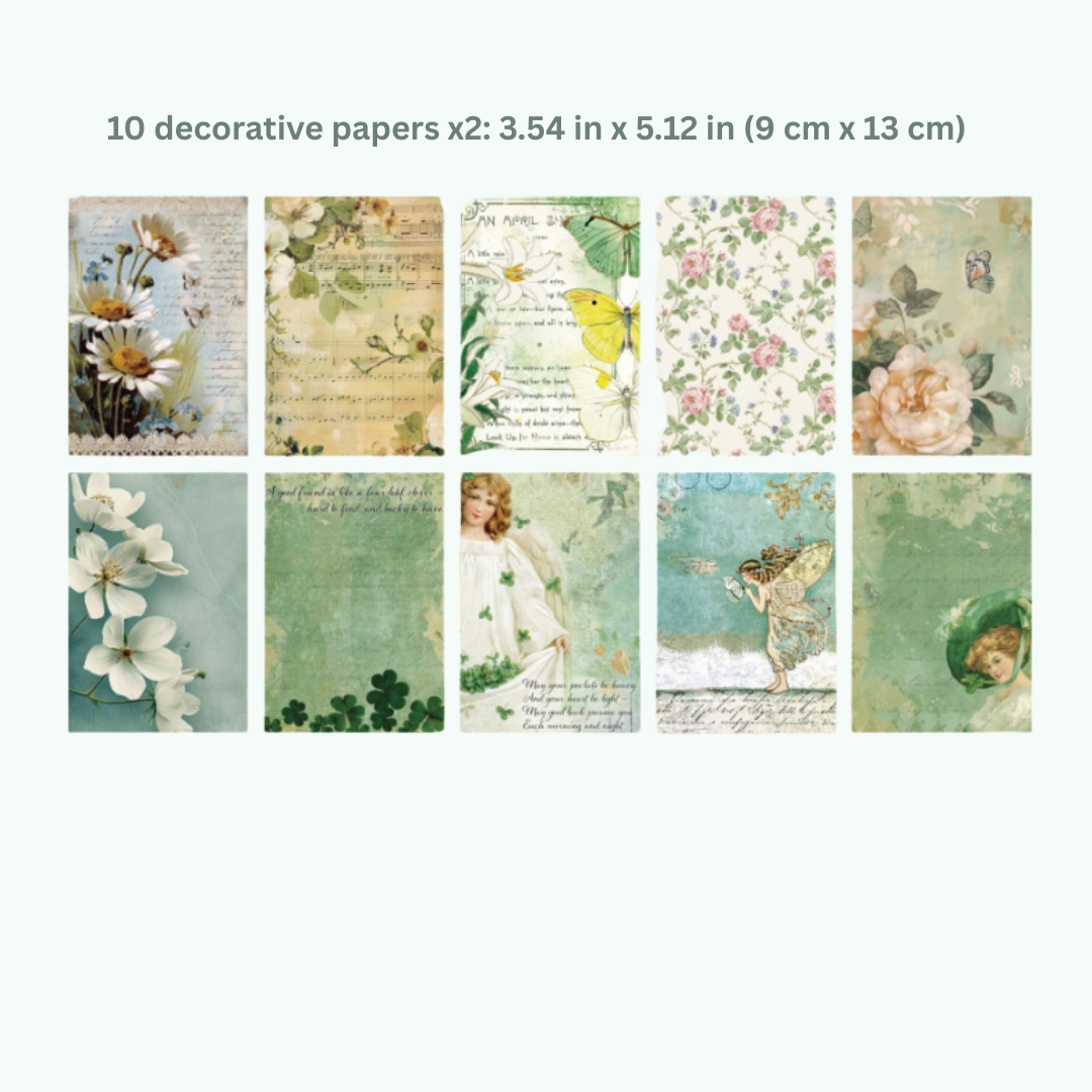 Among the Green Wildflowers - Ephemera Pack - Secret Garden Series