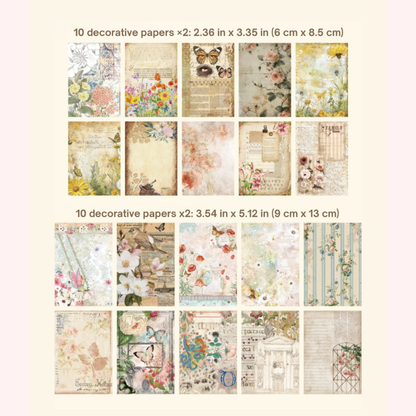 Pastoral Flowers Season - Ephemera Pack - Secret Garden Series