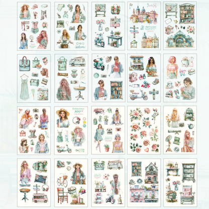 Blooming Shade Walk - Sticker Book