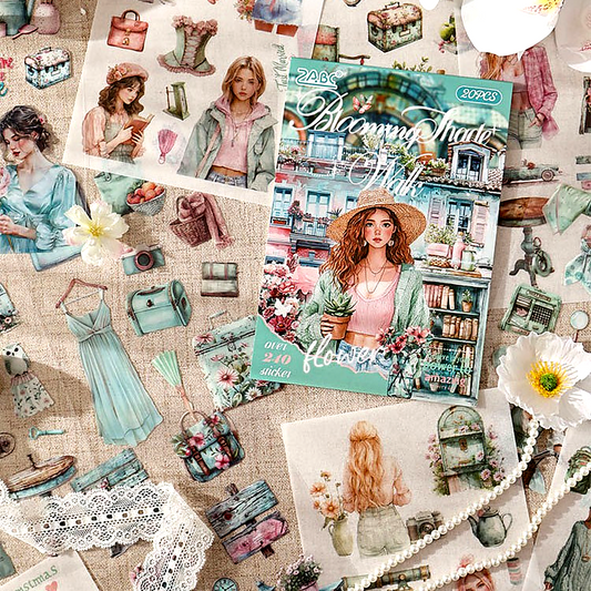 Blooming Shade Walk - Sticker Book